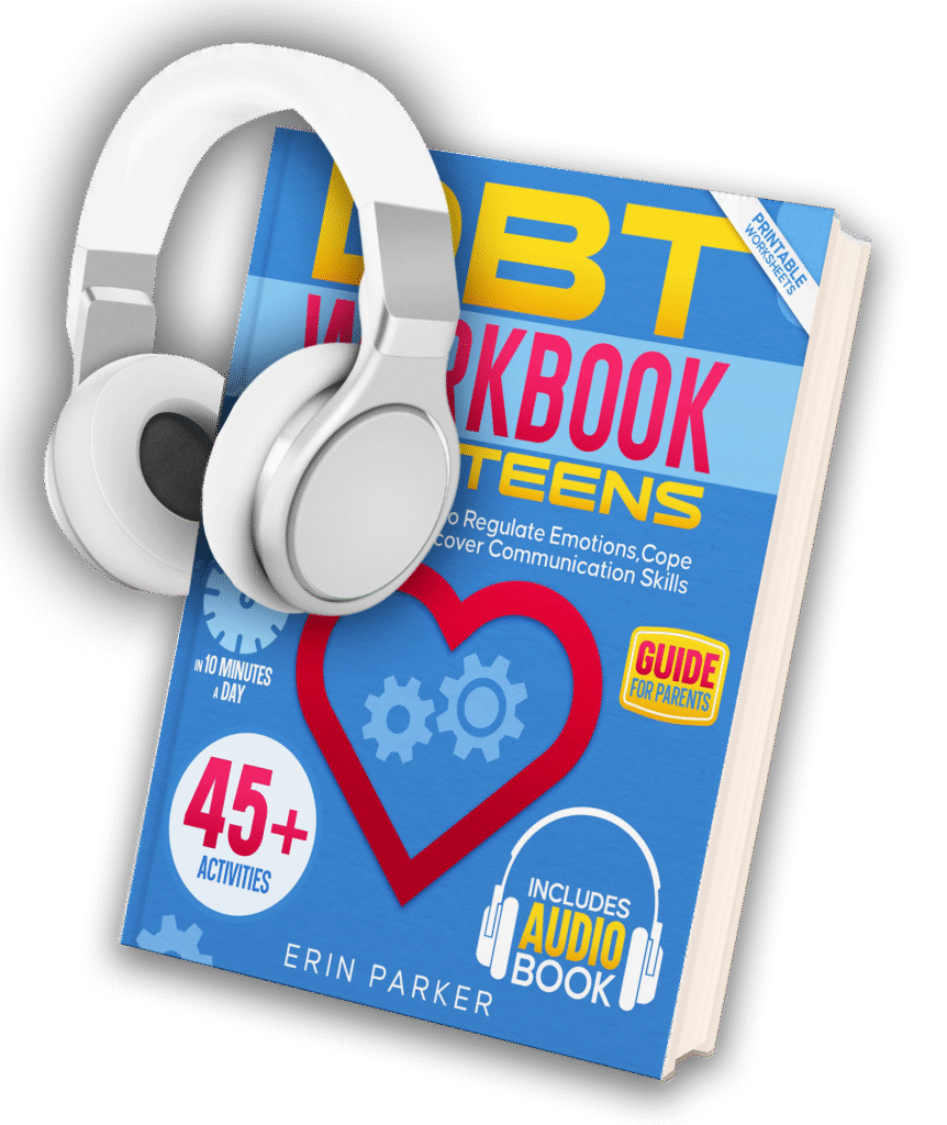 dbt cbt act workbook for anxiety and stress by Erin Parker DBT Workbook For Teens by Erin Parker