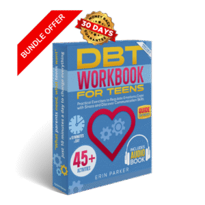 dbt cbt act workbook for anxiety and stress by Erin Parker DBT Workbook For Teens by Erin Parker